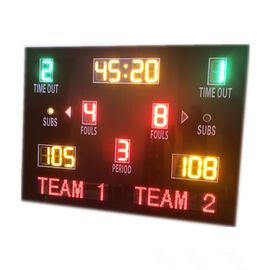 Tableau indicateur mené fiable de basket-ball chiffres de 8 pouces dans la couleur différente avec le nom d'équipe