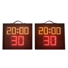 Horloge de tir en aluminium d'intérieur de basket-ball, tableau indicateur multi de sport avec du temps de jeu